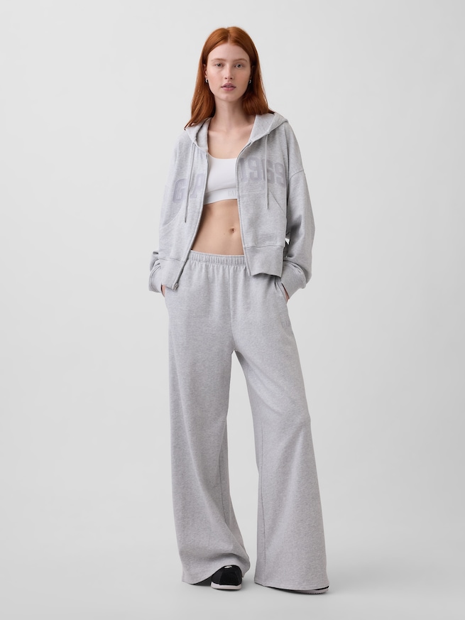 フレンチテリー GAP1969ロゴ バギースウェットパンツ-0