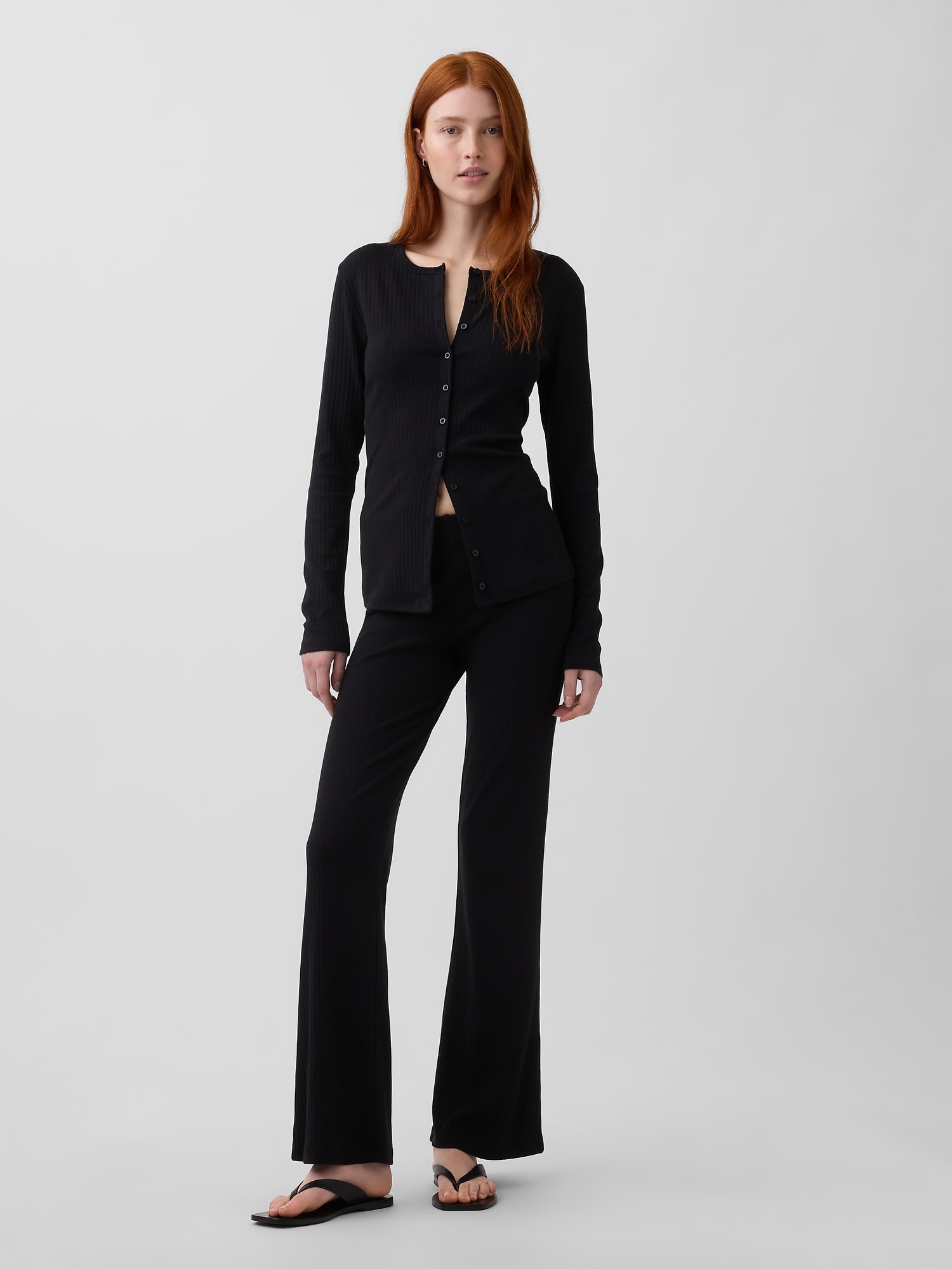 モダン ワイドリブ カーディガン-4