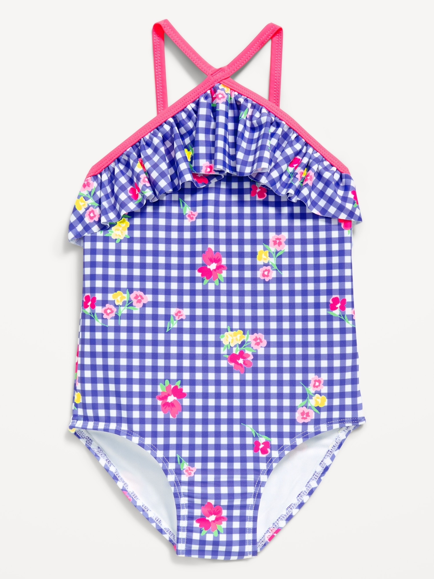 Ruffled One-Piece Swimsuit for Toddler Girls