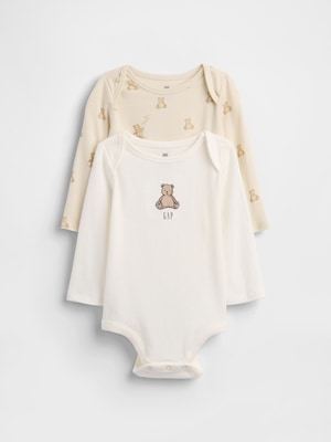 オーガニックコットン ブラナンベア ボディスーツ 2枚セット (ベビー)