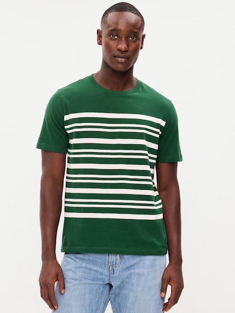 T-SHIRT RAS DU COU À RAYURES