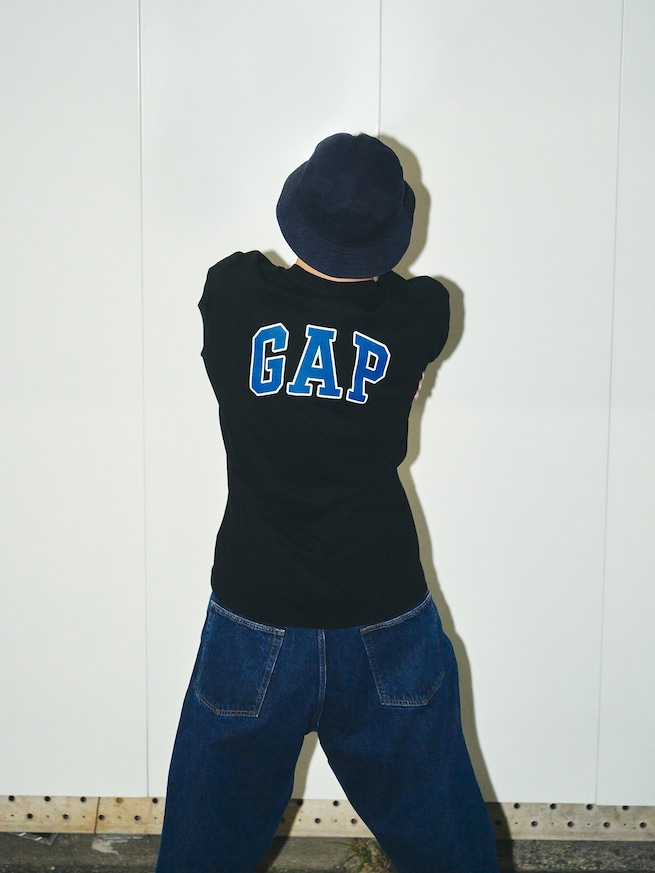 Gap&times;SDP アーチロゴ ロングスリーブTシャツ-1