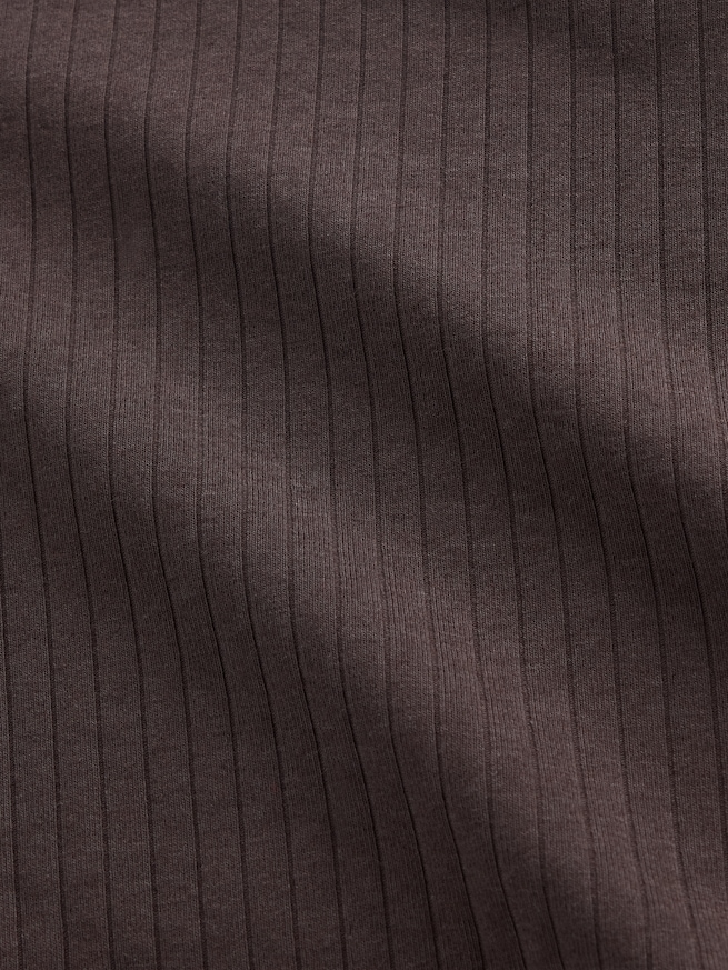 モダンリブ  エンベロープネック トップス-3