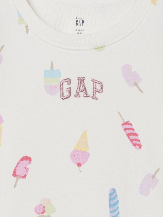 ヴィンテージソフト フレンチテリー GAPロゴ ミニスカート・スコートセット (幼児・ベビー)-3