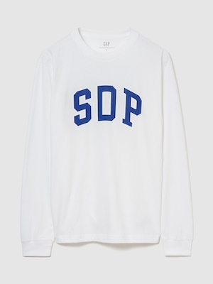 Gap×SDP アーチロゴ ロングスリーブTシャツ