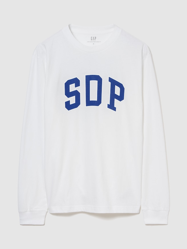 Gap&times;SDP アーチロゴ ロングスリーブTシャツ-0