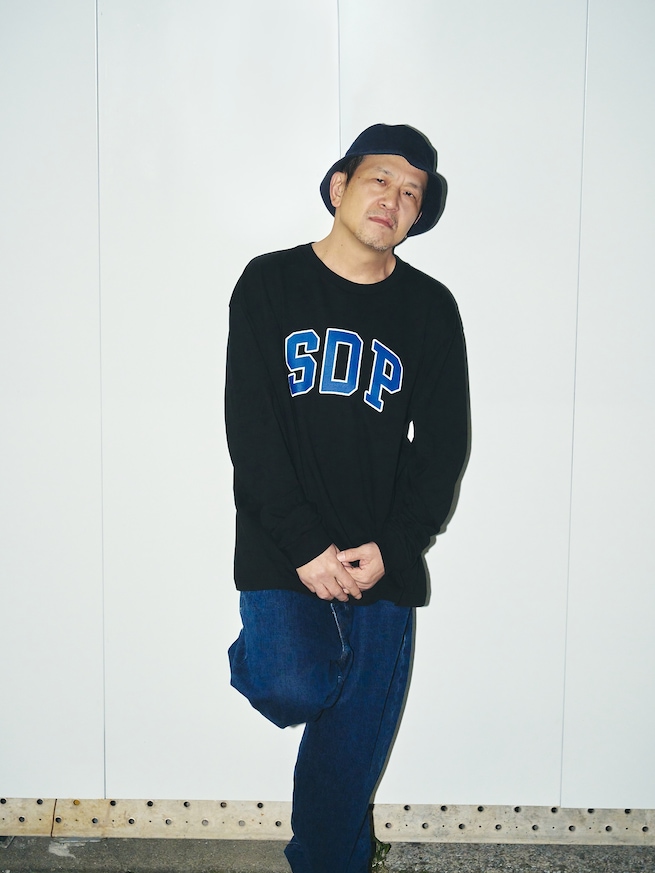 Gap&times;SDP アーチロゴ ロングスリーブTシャツ-2