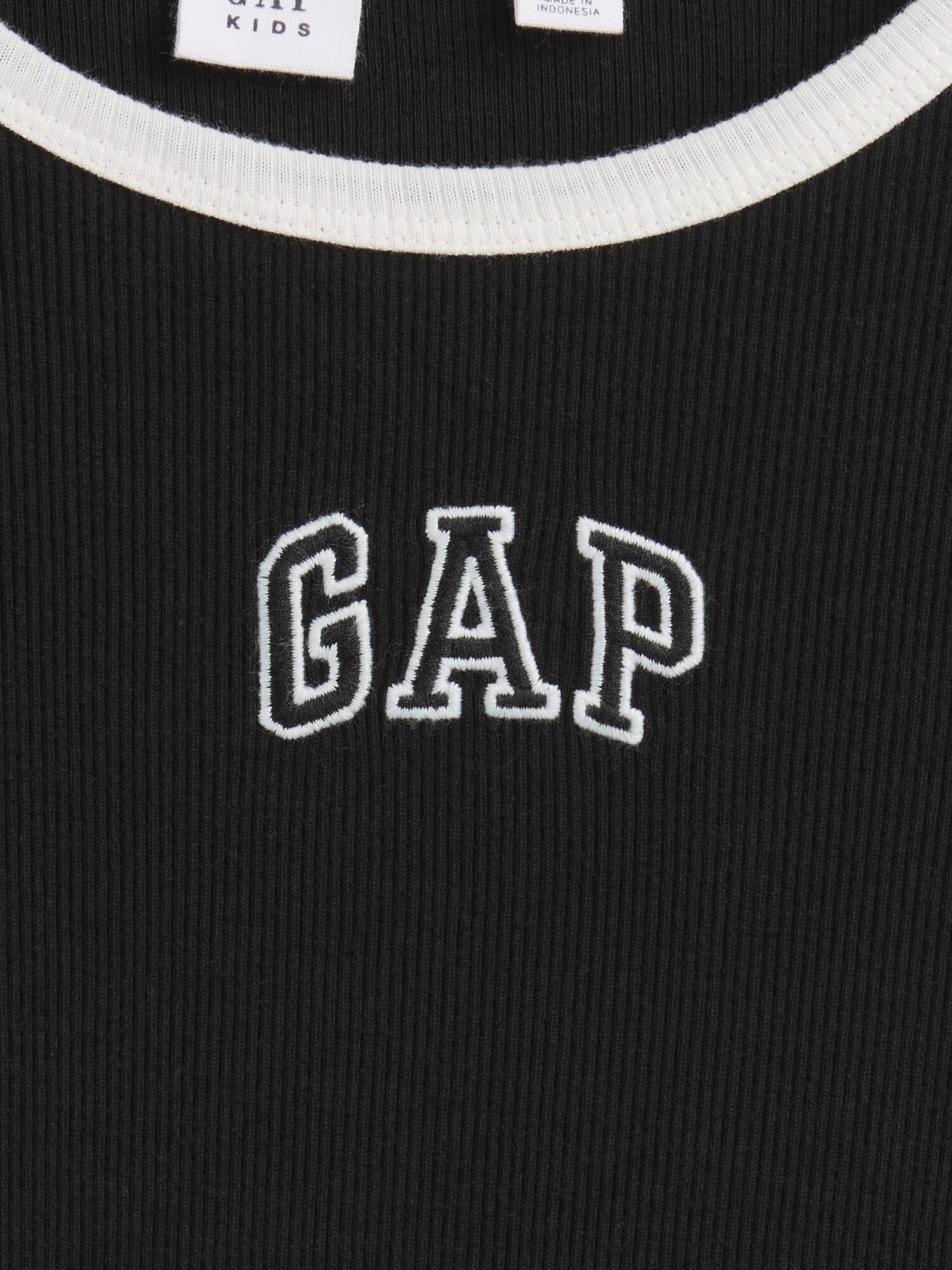 GAPロゴ リブ リンガーTシャツ (キッズ)-3