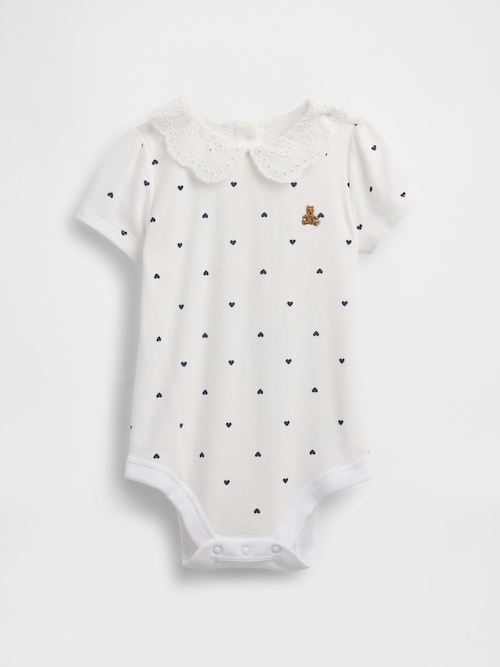 プリント ブラナンベア ピーターパン襟ボディスーツ (ベビー)