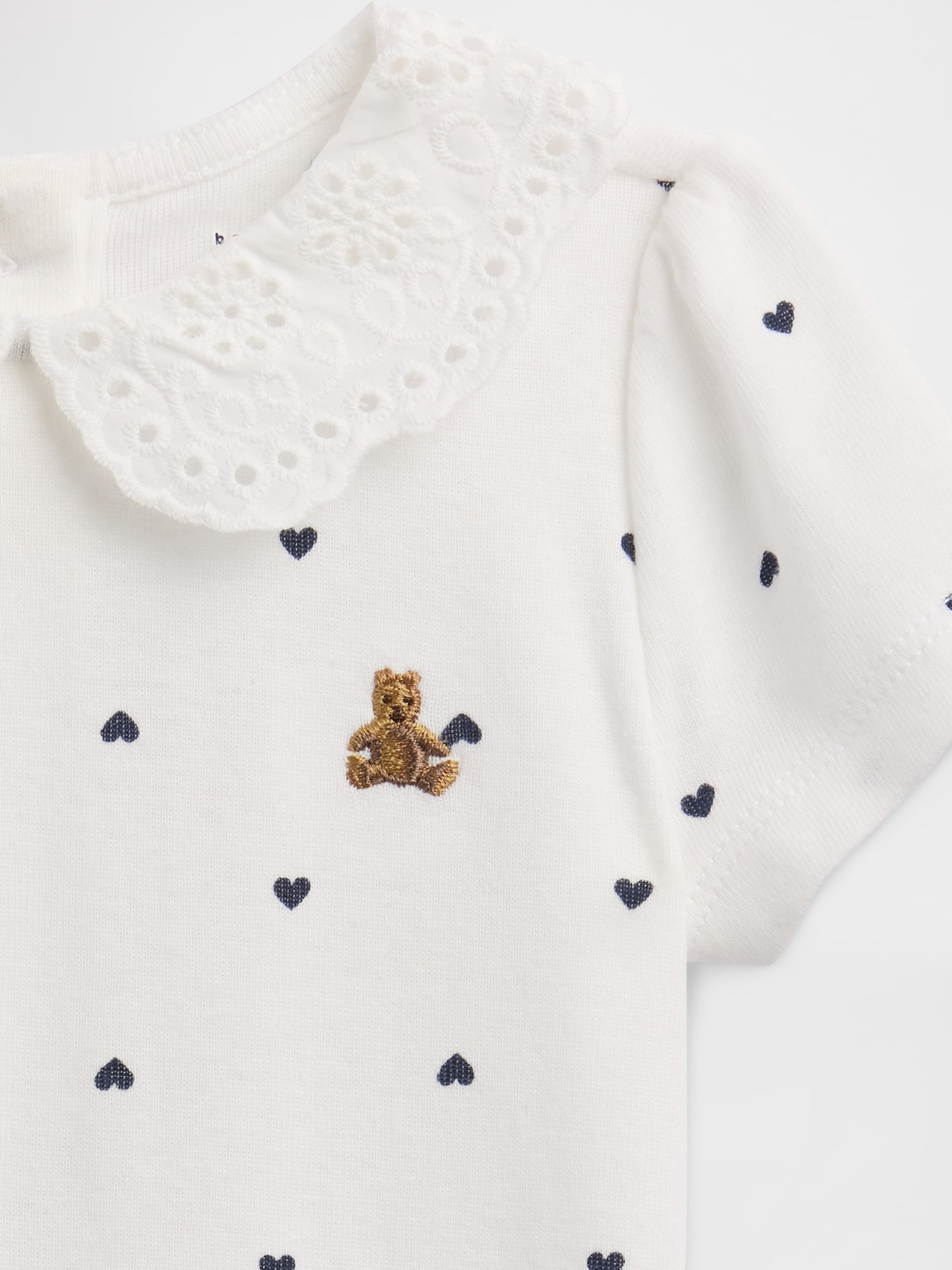 プリント ブラナンベア ピーターパン襟ボディスーツ (ベビー)-2