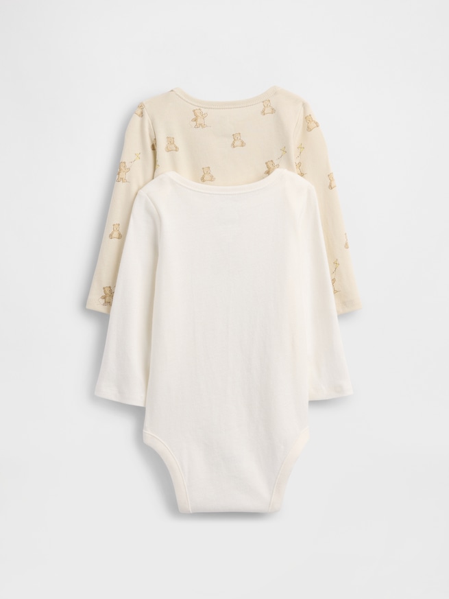オーガニックコットン ブラナンベア ボディスーツ 2枚セット (ベビー)-1
