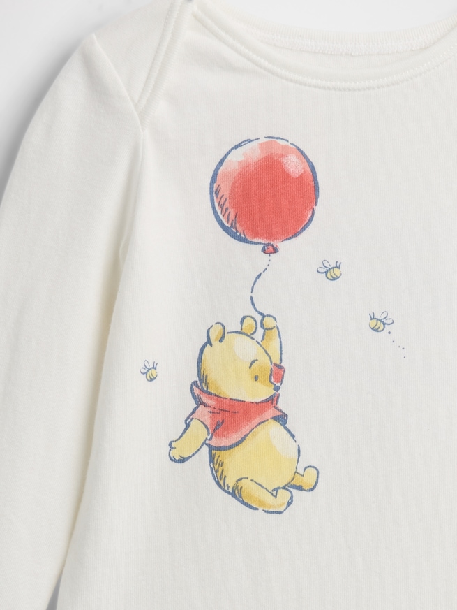 くまのプーさん オーガニックコットン ボディスーツ (ベビー)-2