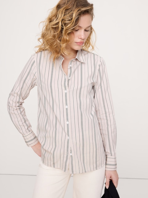 LA CHEMISE DE TOUS LES JOURS EN POPELINE DE COTON
