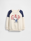 スヌーピー GAPロゴ ラグランスウェットシャツ (幼児・ベビー)-0