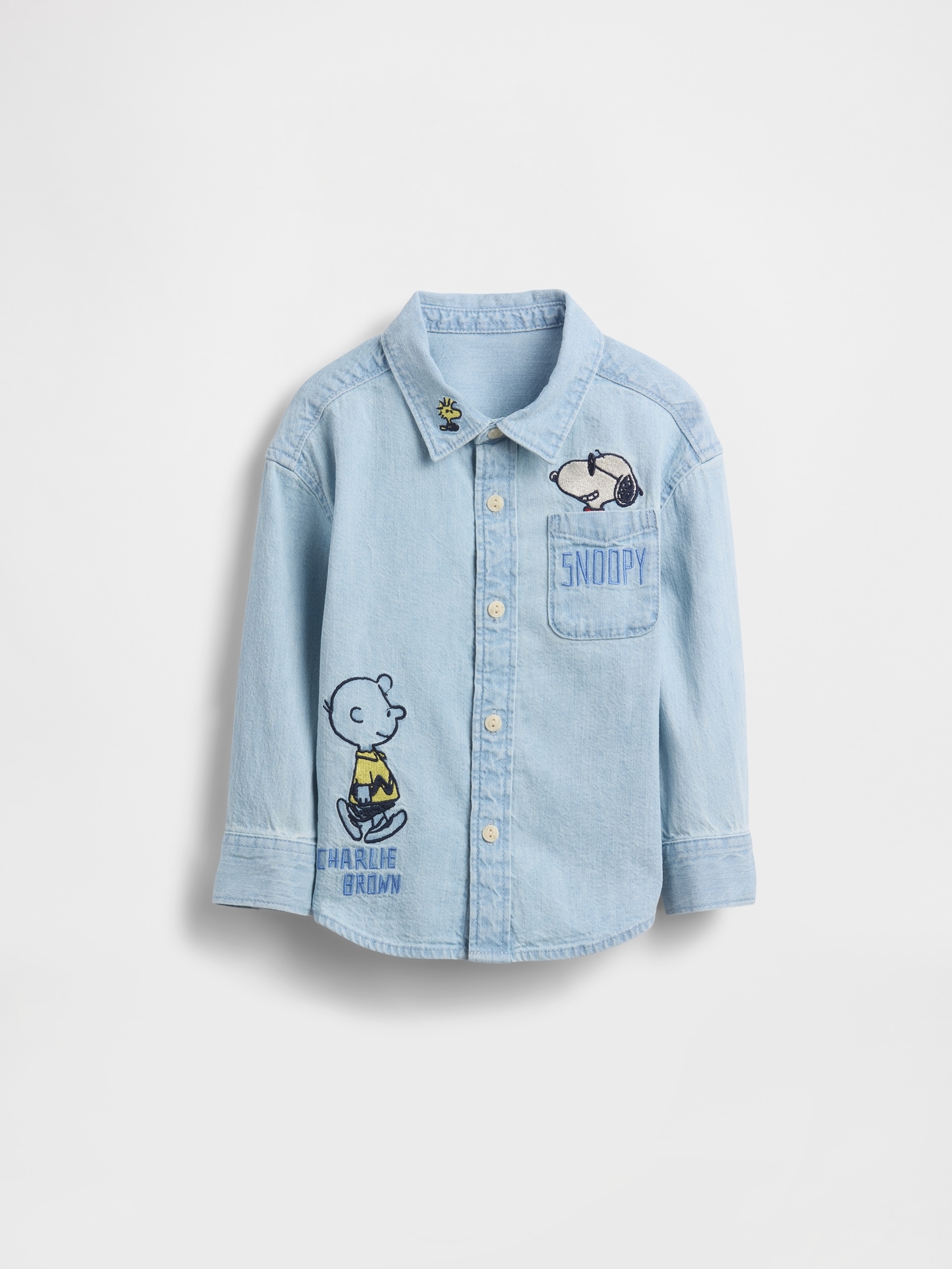 ピーナッツ デニム ビッグシャツ (幼児・ベビー)-1
