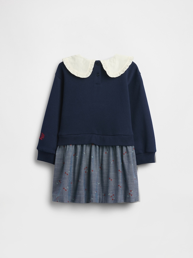 スヌーピー ラッフルフリル 襟付き スウェットワンピース (幼児・ベビー)-2