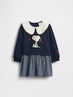 スヌーピー ラッフルフリル 襟付き スウェットワンピース (幼児・ベビー)-1