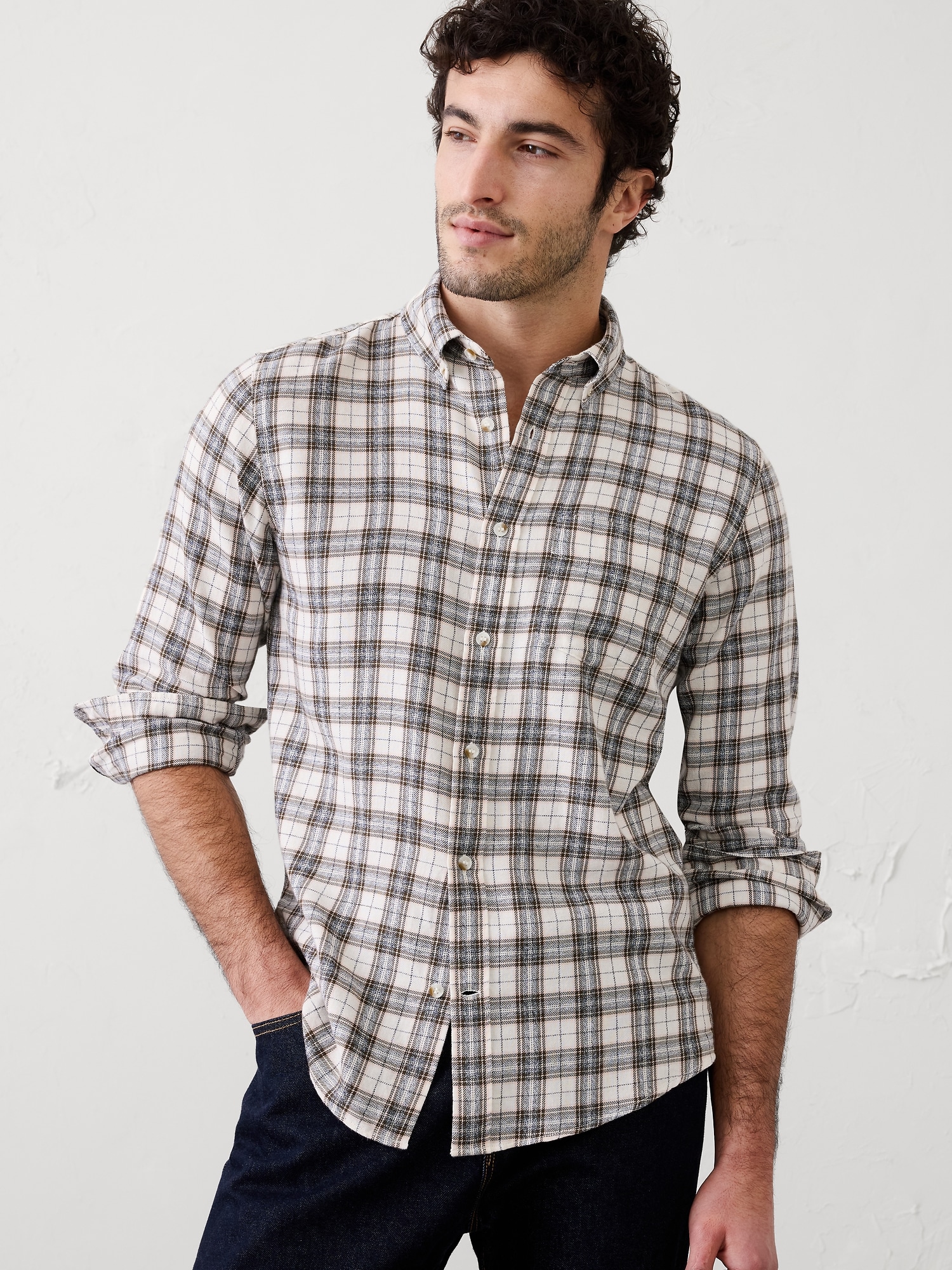Slim-Fit Textured Shirt