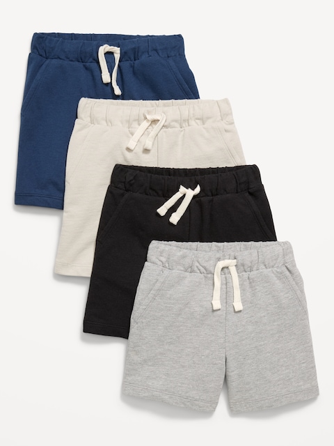 French Terry Shorts 4-Pack for Toddler Boys