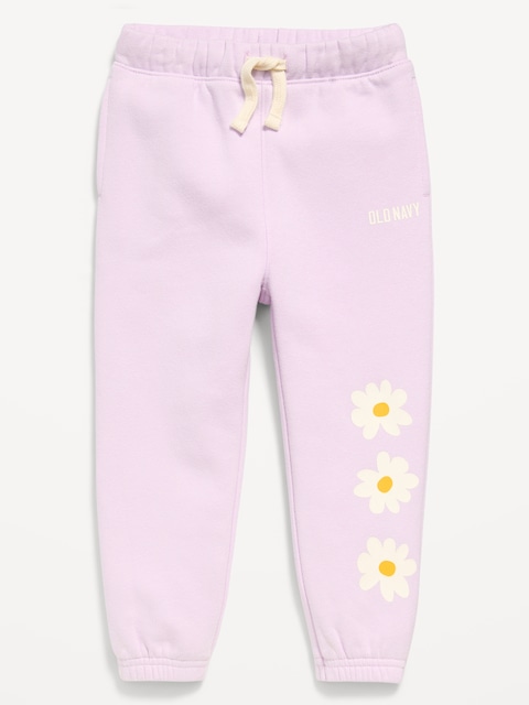 PANTALON DE JOGGING EN COTON OUATÉ AVEC LOGO IMPRIMÉ POUR TOUTE-PETITE FILLE