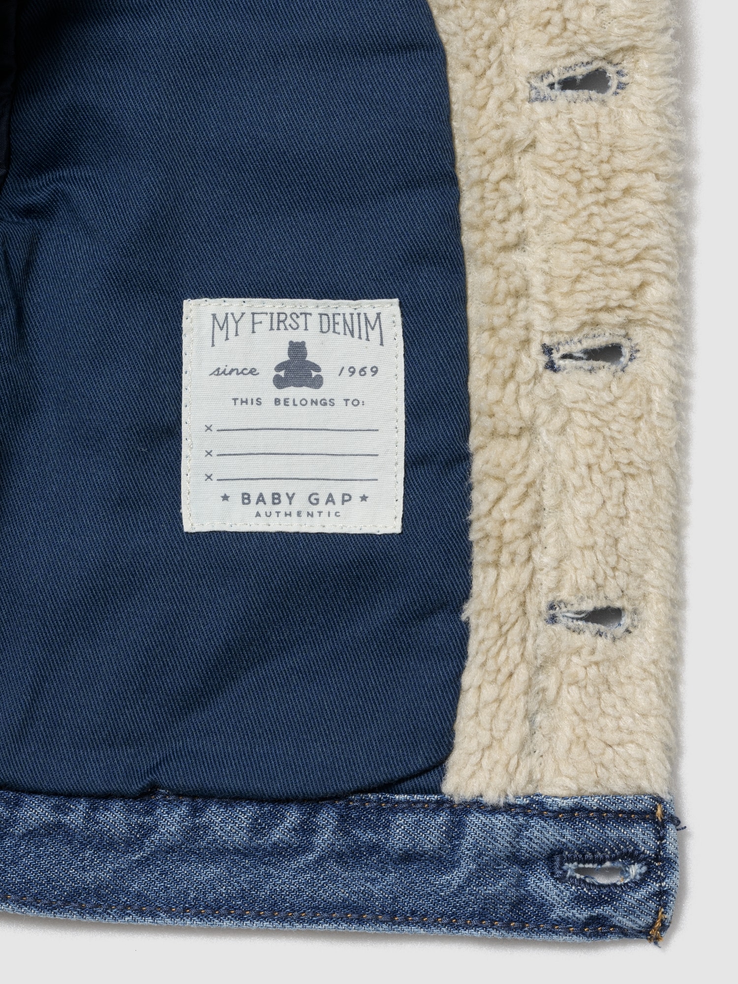 ウルトラソフトデニム＆くまさんボアジャケット (ベビー)-2