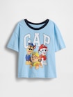 オーバーサイズ グラフィック GAPロゴTシャツ (幼児・ベビー)-0