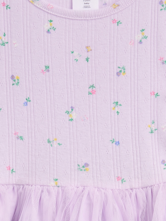 ポインテール＆チュール ミックスメディア ワンピース (幼児・ベビー)-3