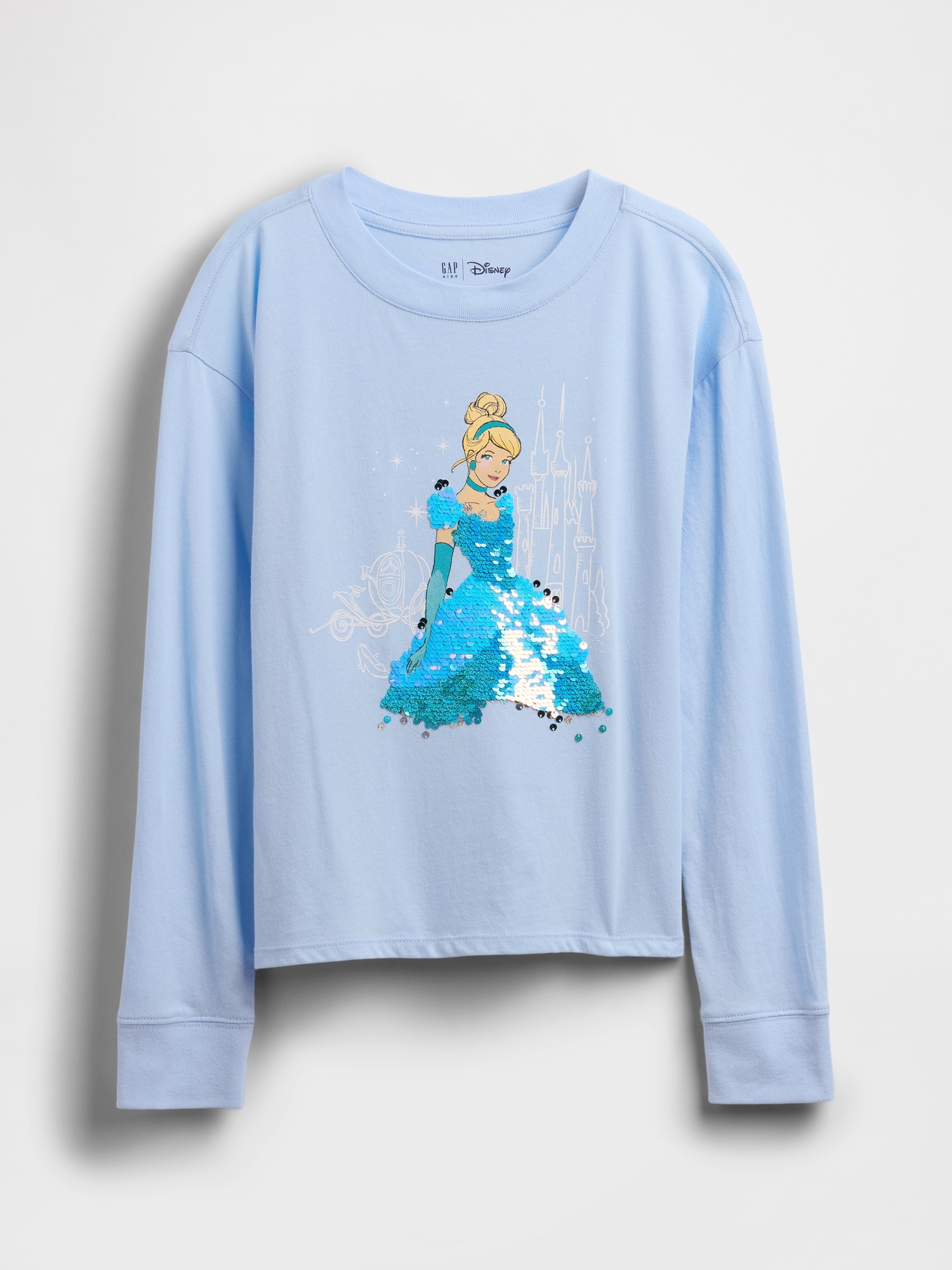 GapKids &times; ディズニー オーバーサイズ フリッピースパンコール グラフィックTシャツ-1