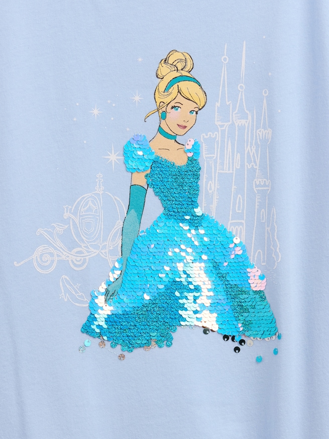 GapKids &times; ディズニー オーバーサイズ フリッピースパンコール グラフィックTシャツ-3