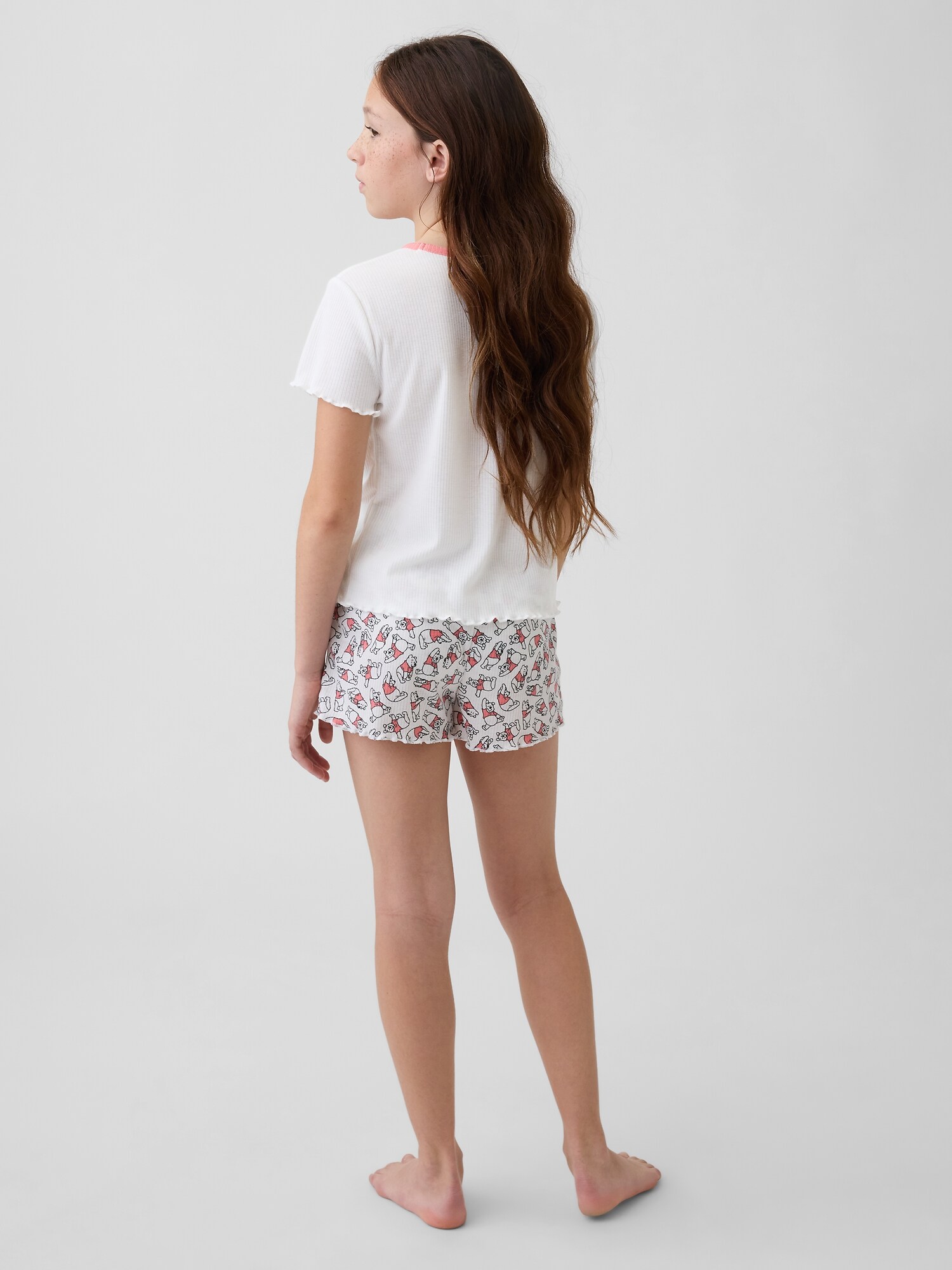 くまのプーさん リサイクル リブ パジャマ ショートパンツセット (キッズ)-2