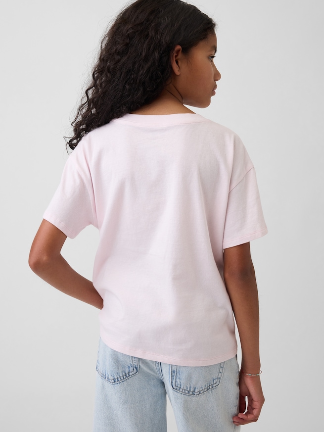 オーバーサイズ フリッピースパンコール グラフィックTシャツ-2