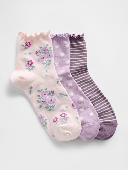 ショートクルーソックス 3足セット