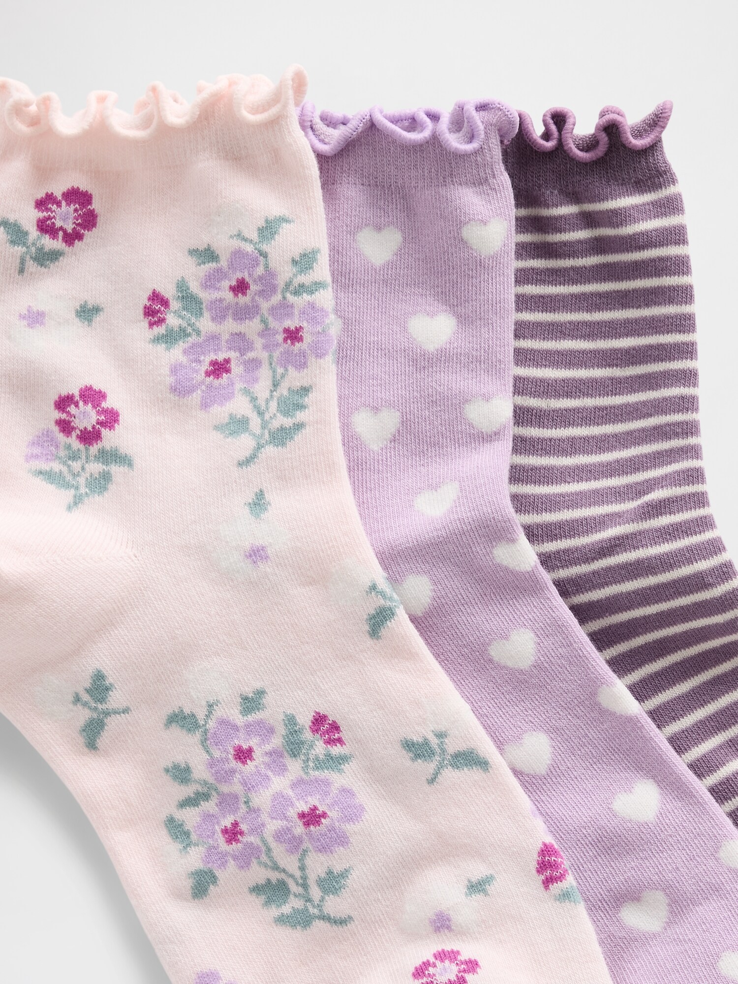 ショートクルーソックス 3足セット-1