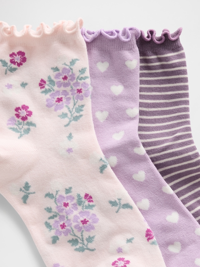 ショートクルーソックス 3足セット-1