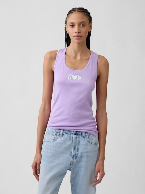 Gap Logo Ribbed Tank Top