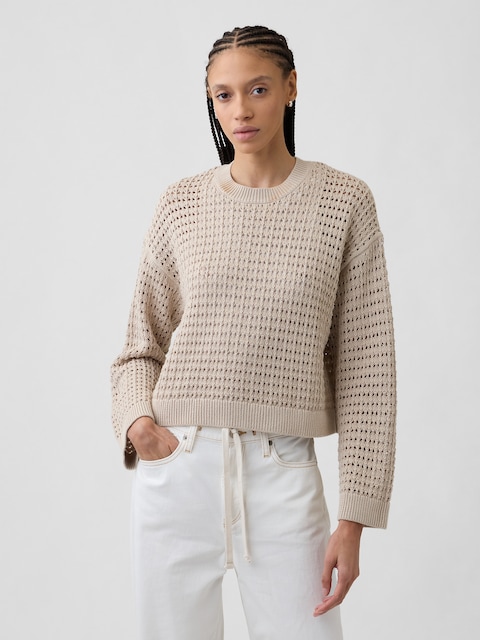 Oversized Crochet Sweater