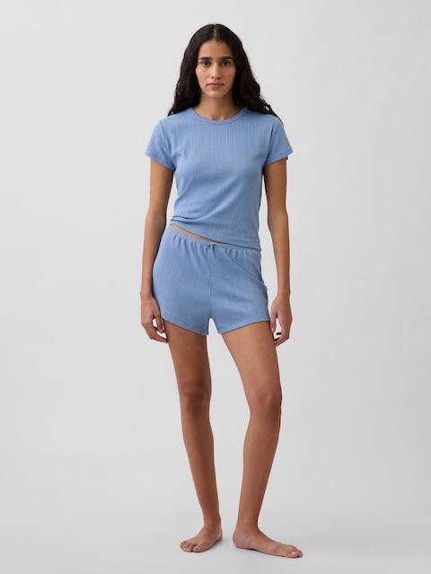 Pointelle PJ Shorts