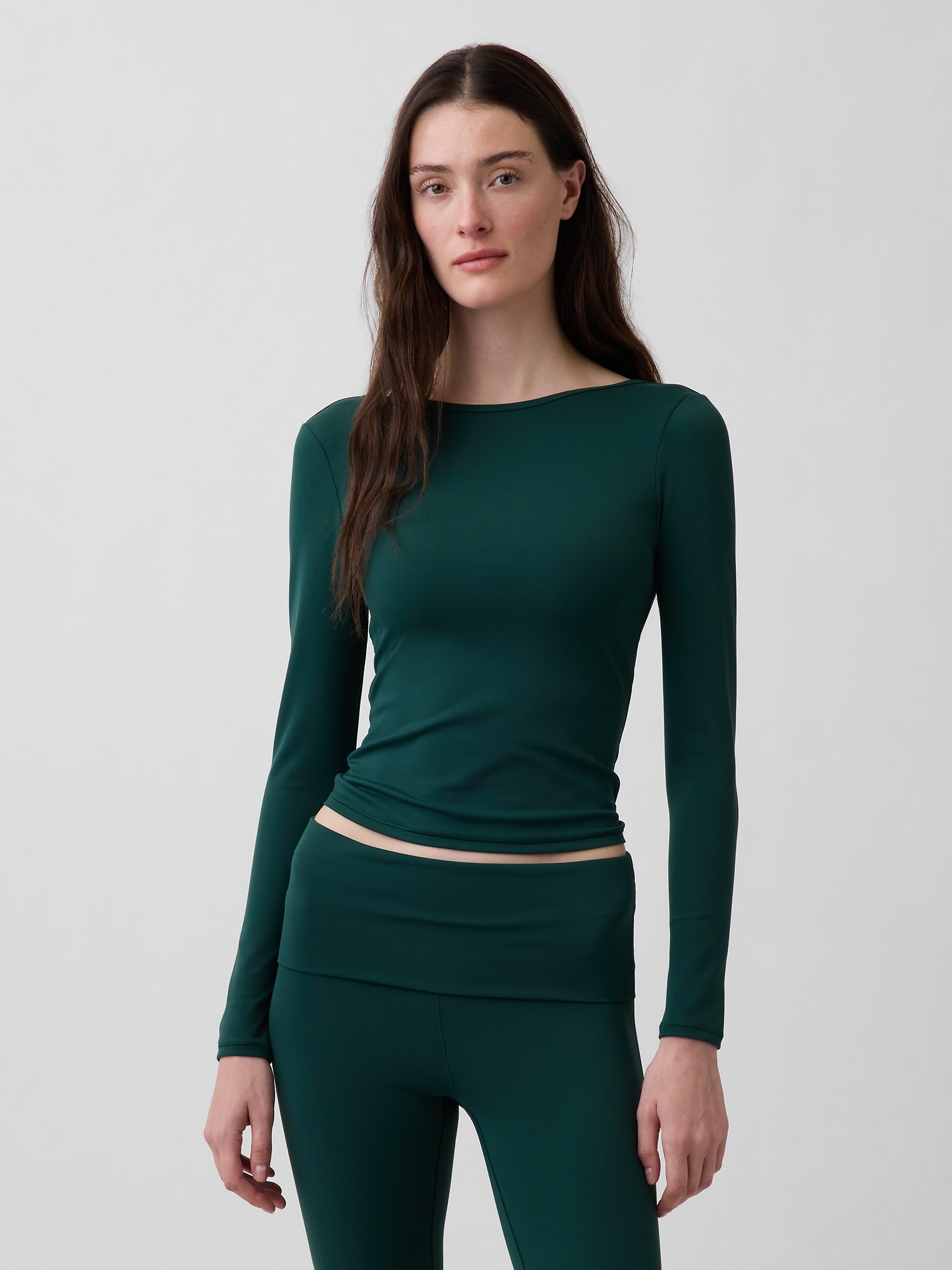 T-SHIRT LISSE À ENCOLURE BATEAU GAPFIT