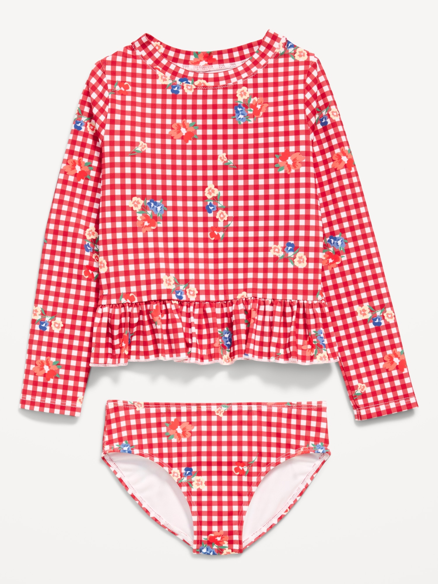 MAILLOT ANTI-UV À GLISSIÈRE À MANCHES LONGUES À MOTIF POUR TOUTE-PETITE