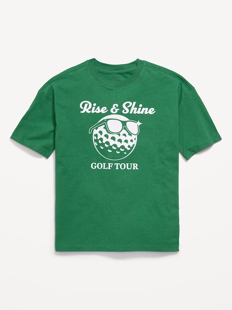 T-SHIRT SURDIMENSIONNÉ À MANCHES COURTES ET À IMPRIMÉ POUR GARÇON