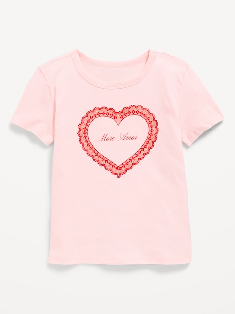 T-SHIRT À MANCHES COURTES À IMPRIMÉ POUR FILLE
