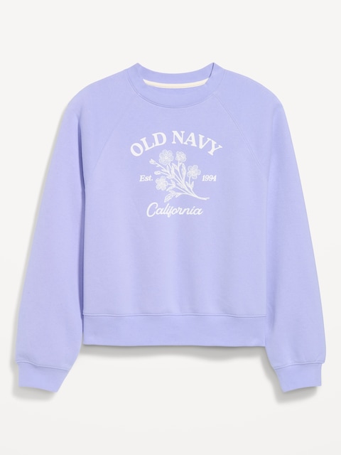 Vintage Crew-Neck Logo-Graphic Sweatshirt