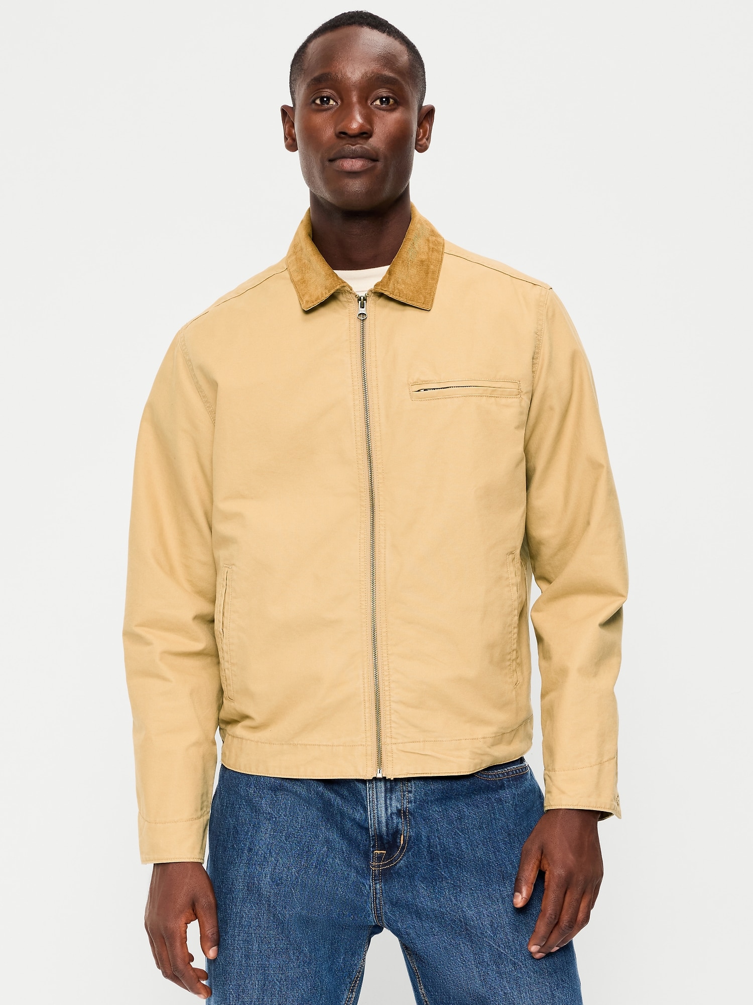 VESTE CAMPAGNARDE COURTE EN TOILE