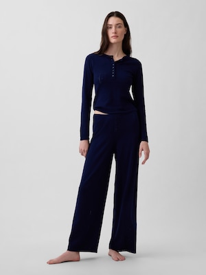 ライトウェイト CashSoft カシミヤタッチ ポインテール ハートパジャマパンツ