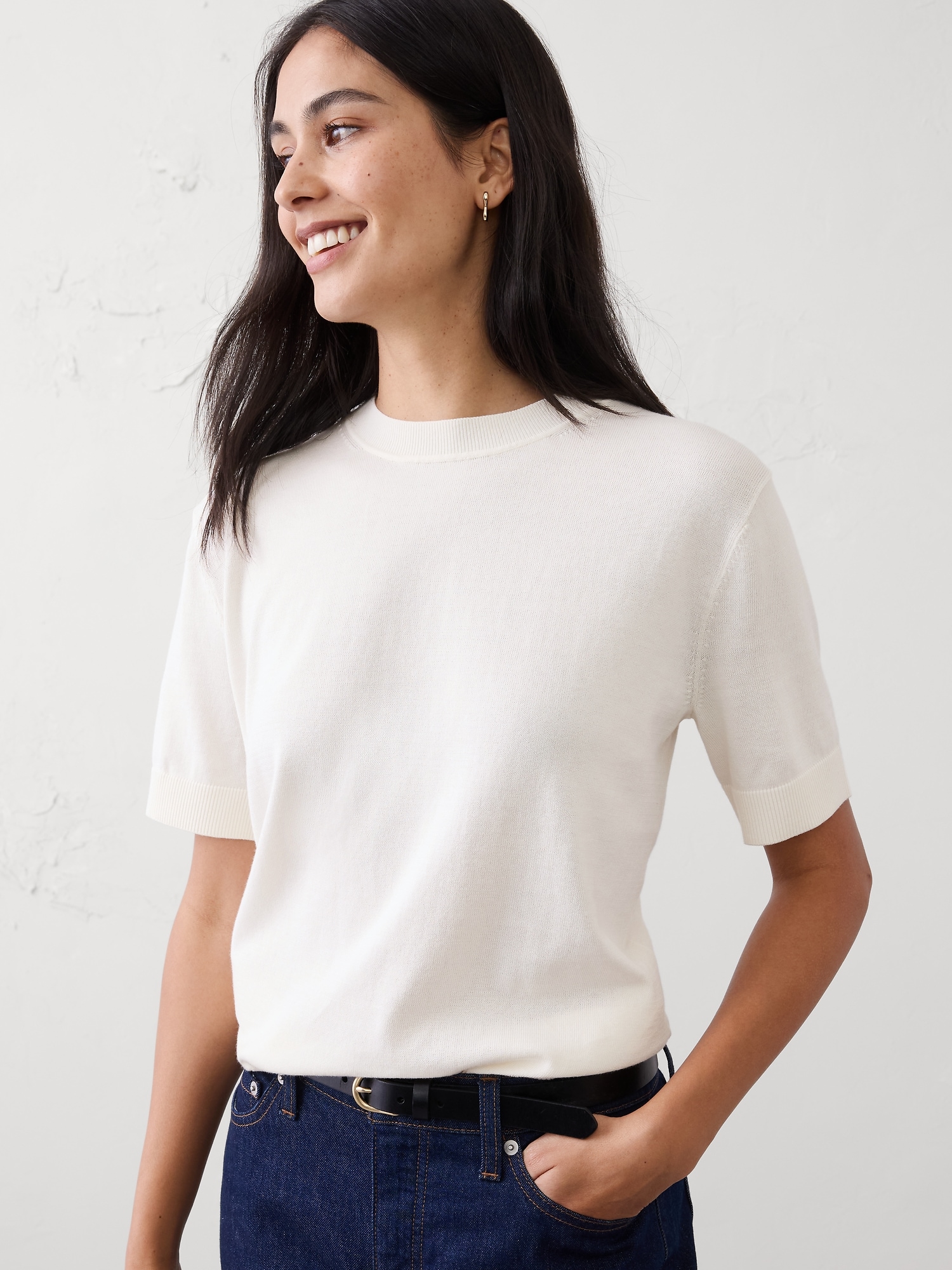 BR ファクトリー フォーエバー ショートスリーブ ニットTシャツ-2