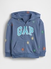 babyGap リラックスフィット GAPロゴ フレンチテリー ジップアップパーカー-0