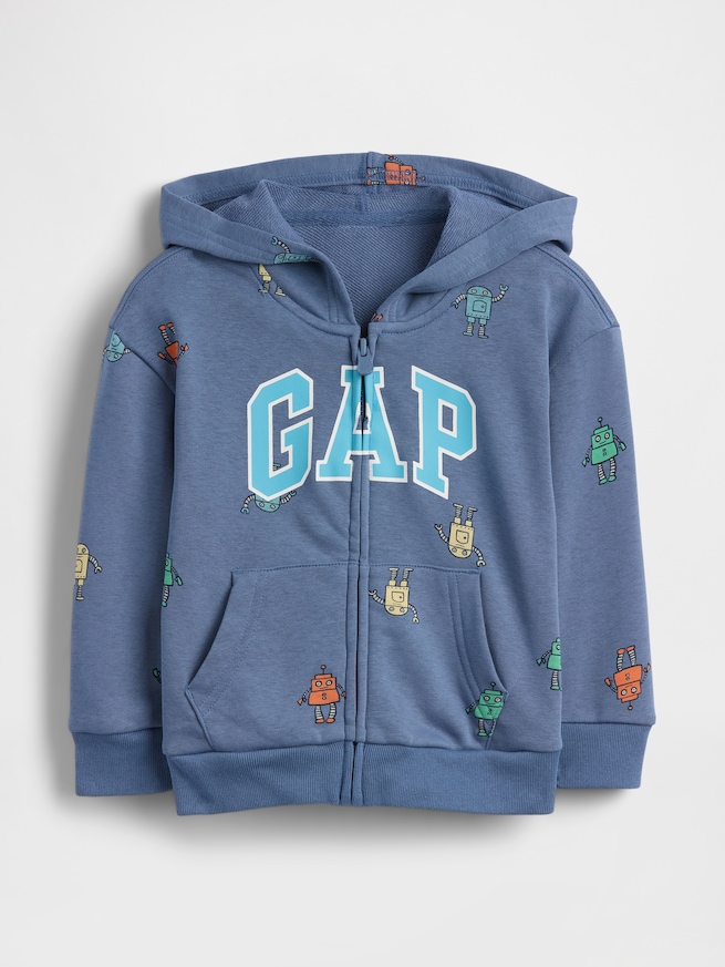 babyGap リラックスフィット GAPロゴ フレンチテリー ジップアップパーカー-0