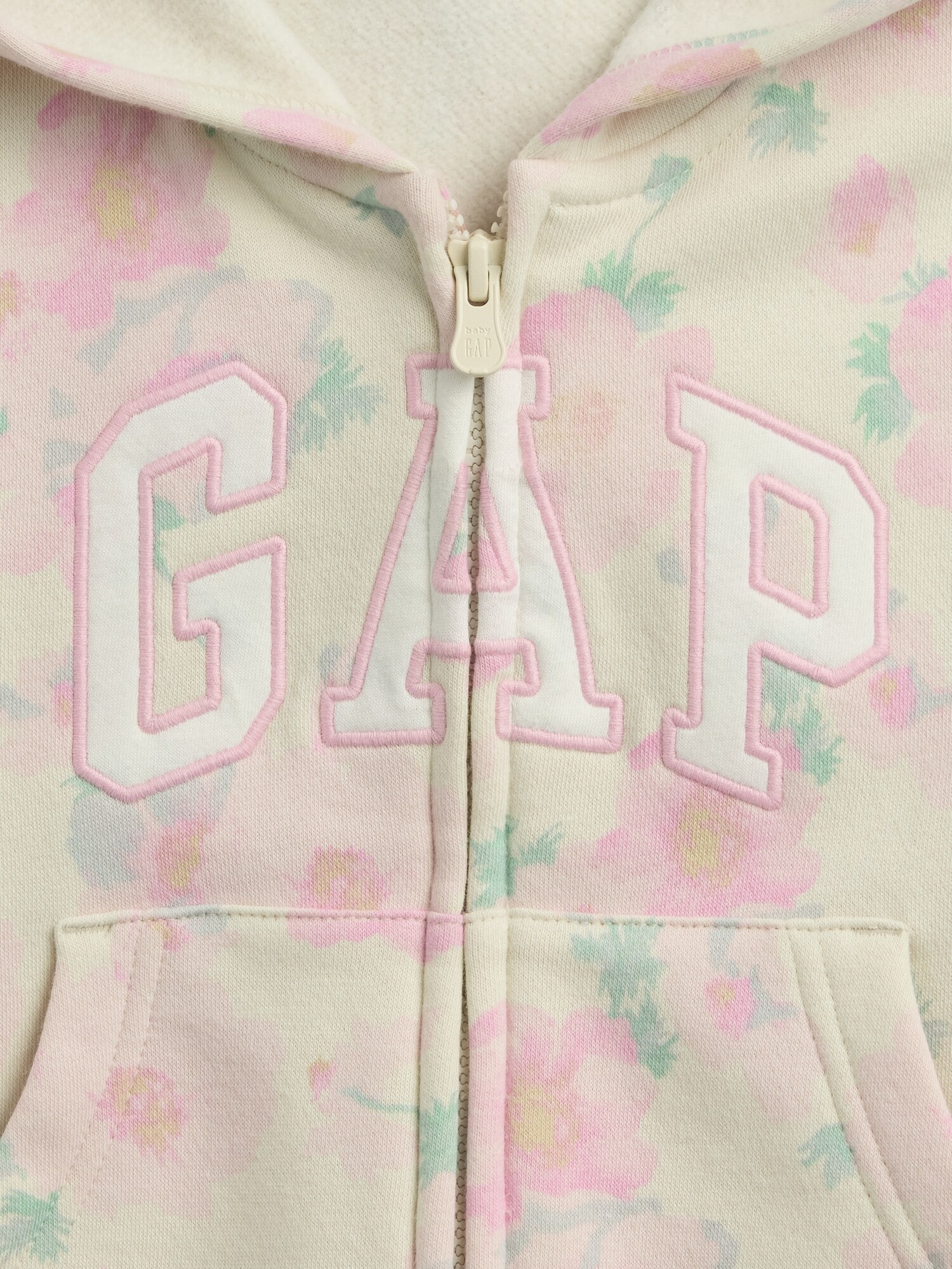 babyGap リラックスフィット GAPロゴ フレンチテリー ジップアップパーカー-2