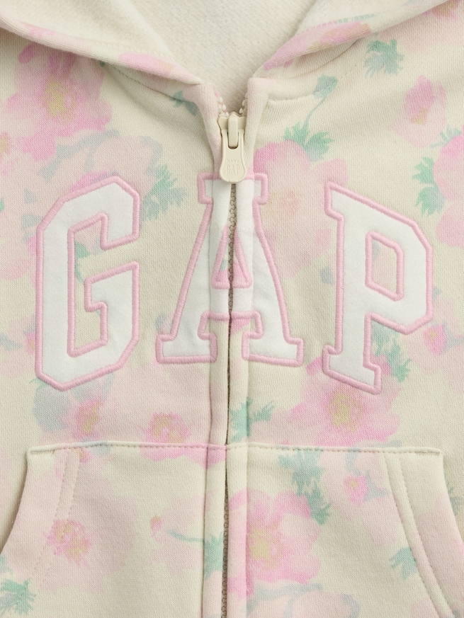 babyGap リラックスフィット GAPロゴ フレンチテリー ジップアップパーカー-2
