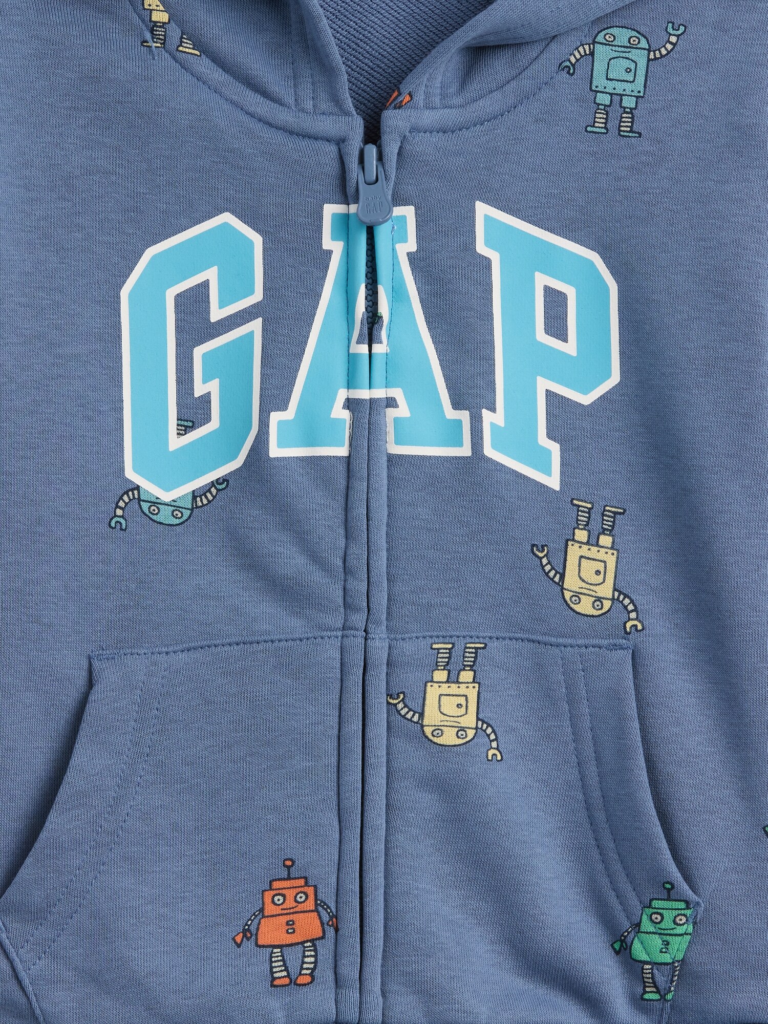 babyGap リラックスフィット GAPロゴ フレンチテリー ジップアップパーカー-2